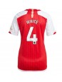Ženski Nogometna dresi replika Arsenal Benjamin White #4 Domači 2023-24 Kratek rokav